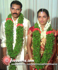 Sibu Sheena Marriage Photos at Kottayam Kerala